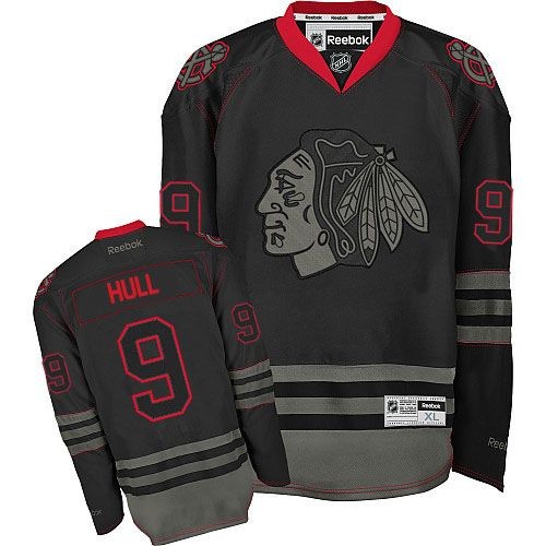 Bobby Hull Chicago Blackhawks Reebok Premier Jersey (Black Ice)