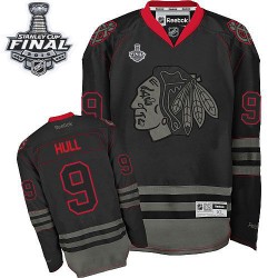Bobby Hull Chicago Blackhawks Reebok Premier 2015 Stanley Cup Jersey (Black Ice)