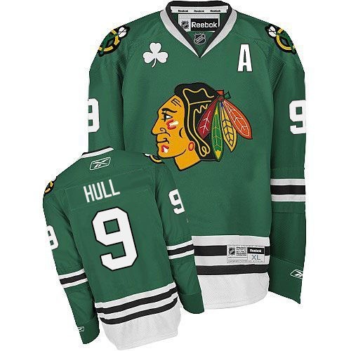 Bobby Hull Chicago Blackhawks Reebok Premier Jersey (Green)