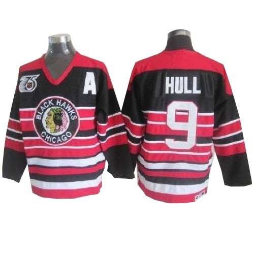 Bobby Hull Chicago Blackhawks CCM Premier Throwback 75TH Jersey (Red/Black)