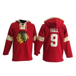 Bobby Hull Chicago Blackhawks Premier Old Time Hockey Pullover Hoodie Jersey (Red)