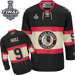 Bobby Hull Chicago Blackhawks Reebok Women's Premier New Third 2015 Stanley Cup Jersey (Black)