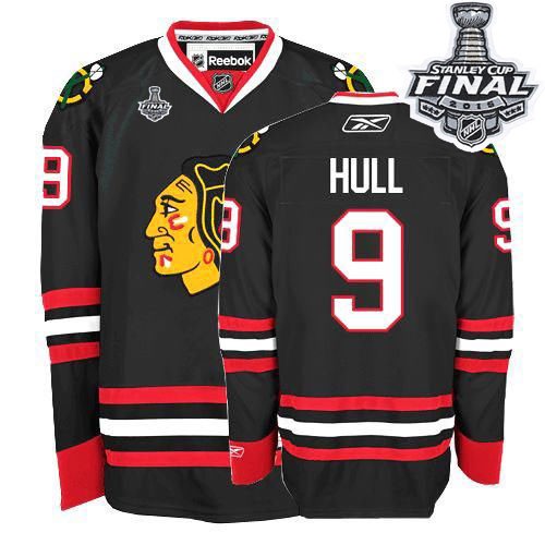 Bobby Hull Chicago Blackhawks Reebok Women's Premier Third 2015 Stanley Cup Jersey (Black)