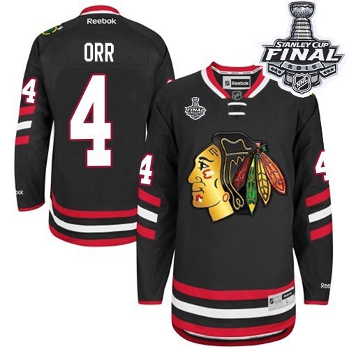 Bobby Orr Chicago Blackhawks Reebok Authentic 2014 Stadium Series 2015 Stanley Cup Jersey (Black)