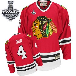 Bobby Orr Chicago Blackhawks CCM Authentic Throwback 2015 Stanley Cup Jersey (Red)