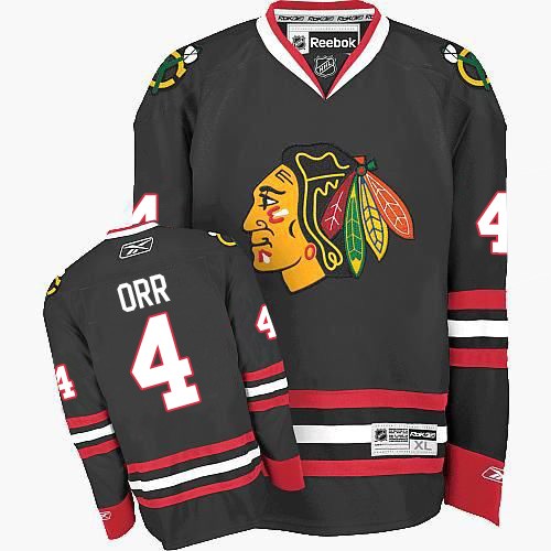 Bobby Orr Chicago Blackhawks Reebok Premier Third Jersey (Black)