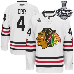 Bobby Orr Chicago Blackhawks Reebok Premier 2015 Winter Classic 2015 Stanley Cup Jersey (White)
