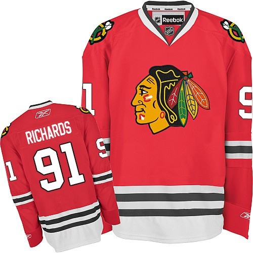 Brad Richards Chicago Blackhawks Reebok Authentic Home Jersey (Red)