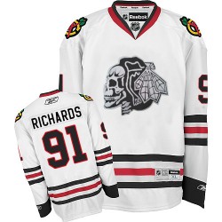 Brad Richards Chicago Blackhawks Reebok Premier Skull Jersey (White)