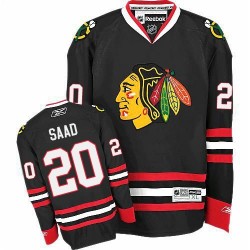 Brandon Saad Chicago Blackhawks Reebok Authentic Third Jersey (Black)
