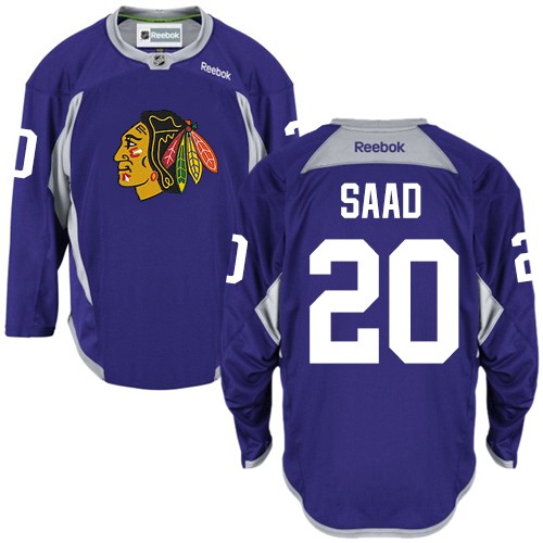 Brandon Saad Chicago Blackhawks Reebok Authentic Practice Jersey (Purple)