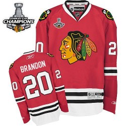 Brandon Saad Chicago Blackhawks Reebok Authentic 2013 Stanley Cup Champions Jersey (Red)