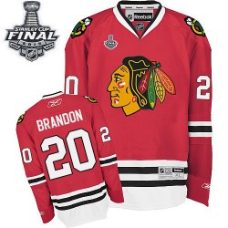 Brandon Saad Chicago Blackhawks Reebok Authentic Home 2015 Stanley Cup Jersey (Red)