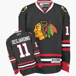 Andrew Desjardins Chicago Blackhawks Reebok Authentic Third Jersey (Black)