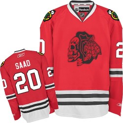 Brandon Saad Chicago Blackhawks Reebok Youth Premier Skull Jersey (Red)