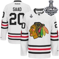 Brandon Saad Chicago Blackhawks Reebok Youth Premier 2015 Winter Classic 2015 Stanley Cup Jersey (White)