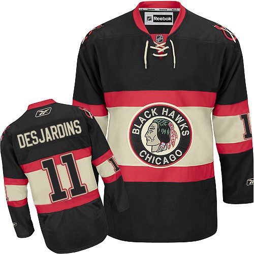 Andrew Desjardins Chicago Blackhawks Reebok Premier New Third Jersey (Black)