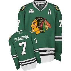 Brent Seabrook Chicago Blackhawks Reebok Authentic Jersey (Green)