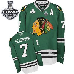 Brent Seabrook Chicago Blackhawks Reebok Authentic 2015 Stanley Cup Jersey (Green)