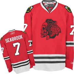 Brent Seabrook Chicago Blackhawks Reebok Youth Premier Skull Jersey (Red)