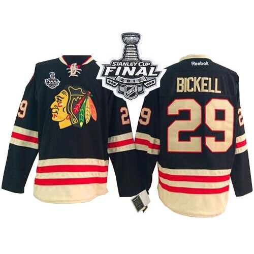 Bryan Bickell Chicago Blackhawks Reebok Authentic 2015 Winter Classic 2015 Stanley Cup Jersey (Black)