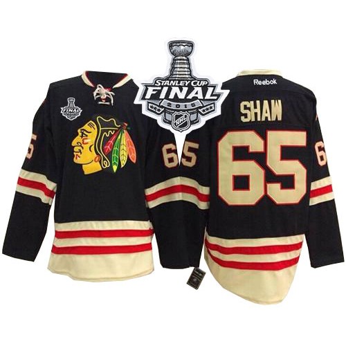 Andrew Shaw Chicago Blackhawks Reebok Authentic 2015 Winter Classic 2015 Stanley Cup Jersey (Black)