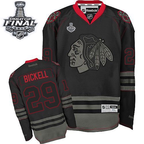 Bryan Bickell Chicago Blackhawks Reebok Premier 2015 Stanley Cup Jersey (Black Ice)