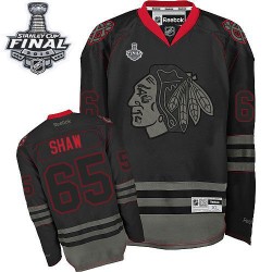 Andrew Shaw Chicago Blackhawks Reebok Authentic 2015 Stanley Cup Jersey (Black Ice)
