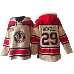Bryan Bickell Chicago Blackhawks Premier Old Time Hockey Sawyer Hooded Sweatshirt Jersey (Cream)