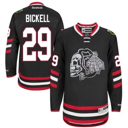 Bryan Bickell Chicago Blackhawks Reebok Youth Authentic Black Skull 2014 Stadium Series Jersey (White)