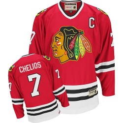 Chris Chelios Chicago Blackhawks CCM Authentic Throwback Jersey (Red)