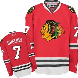 Chris Chelios Chicago Blackhawks Reebok Authentic Home Jersey (Red)