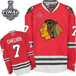Chris Chelios Chicago Blackhawks Reebok Authentic Home 2015 Stanley Cup Jersey (Red)