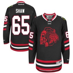 Andrew Shaw Chicago Blackhawks Reebok Authentic Red Skull 2014 Stadium Series Jersey (Black)