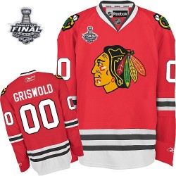 Clark Griswold Chicago Blackhawks Reebok Authentic 2013 Stanley Cup Champions Jersey (Red)
