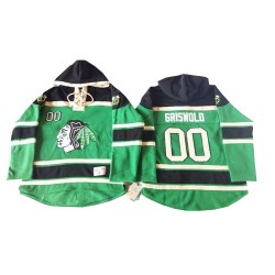 Clark Griswold Chicago Blackhawks Authentic Old Time Hockey St. Patrick's Day McNary Lace Hoodie Jersey (Green)