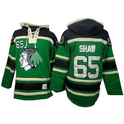 Andrew Shaw Chicago Blackhawks Authentic Old Time Hockey St. Patrick's Day McNary Lace Hoodie Jersey (Green)