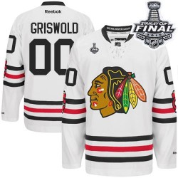 Clark Griswold Chicago Blackhawks Reebok Premier 2015 Winter Classic 2015 Stanley Cup Jersey (White)