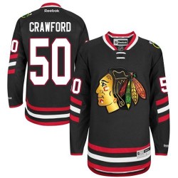 Corey Crawford Chicago Blackhawks Reebok Authentic 2014 Stadium Series Jersey (Black)