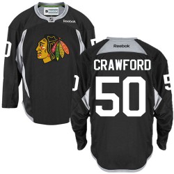 Corey Crawford Chicago Blackhawks Reebok Authentic Practice Jersey (Black)