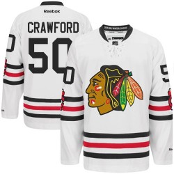 Corey Crawford Chicago Blackhawks Reebok Authentic 2015 Winter Classic Jersey (White)