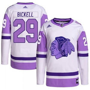 Bryan Bickell Chicago Blackhawks Adidas Youth Authentic Hockey Fights Cancer Primegreen Jersey (White/Purple)