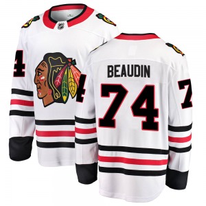 Nicolas Beaudin Chicago Blackhawks Fanatics Branded Breakaway ized Away Jersey (White)