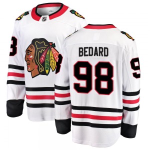 Connor Bedard Chicago Blackhawks Fanatics Branded Breakaway Away Jersey (White)