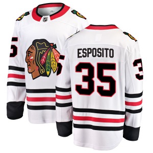Tony Esposito Chicago Blackhawks Fanatics Branded Breakaway Away Jersey (White)