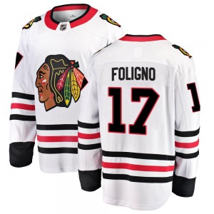 Nick Foligno Chicago Blackhawks Fanatics Branded Breakaway Away Jersey (White)