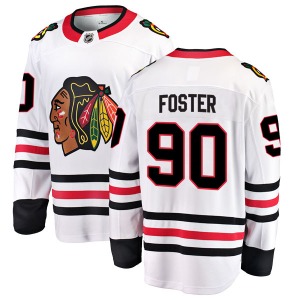 Scott Foster Chicago Blackhawks Fanatics Branded Breakaway Away Jersey (White)