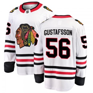Erik Gustafsson Chicago Blackhawks Fanatics Branded Breakaway Away Jersey (White)