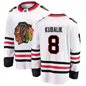 Dominik Kubalik Chicago Blackhawks Fanatics Branded Breakaway Away Jersey (White)