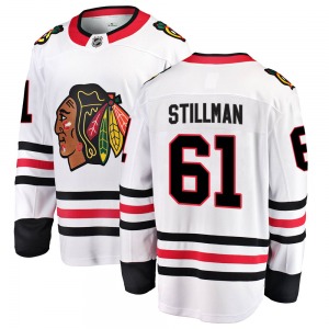 Riley Stillman Chicago Blackhawks Fanatics Branded Breakaway Away Jersey (White)